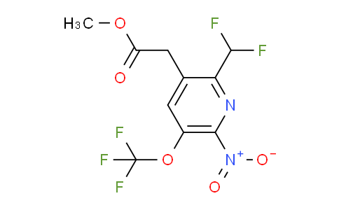 AM145606 | 1805300-23-5 | Methyl 2-(difluoromethyl)-6-nitro-5-(trifluoromethoxy)pyridine-3-acetate
