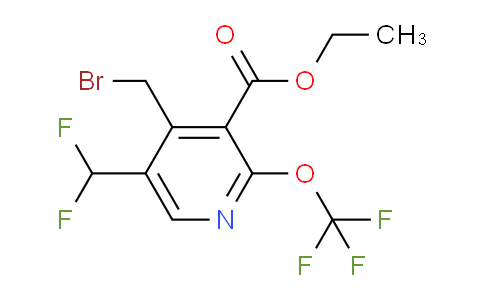Ethyl 4-(bromomethyl)-5-(difluoromethyl)-2-(trifluoromethoxy)pyridine-3-carboxylate