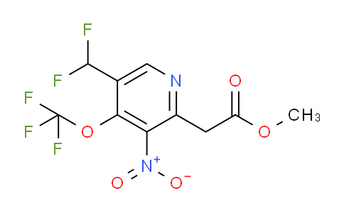Methyl 5-(difluoromethyl)-3-nitro-4-(trifluoromethoxy)pyridine-2-acetate