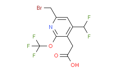 6-(Bromomethyl)-4-(difluoromethyl)-2-(trifluoromethoxy)pyridine-3-acetic acid