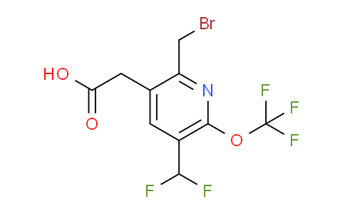 2-(Bromomethyl)-5-(difluoromethyl)-6-(trifluoromethoxy)pyridine-3-acetic acid