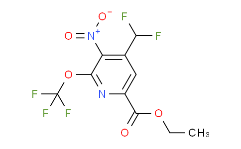 AM145692 | 1805159-23-2 | Ethyl 4-(difluoromethyl)-3-nitro-2-(trifluoromethoxy)pyridine-6-carboxylate