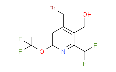 4-(Bromomethyl)-2-(difluoromethyl)-6-(trifluoromethoxy)pyridine-3-methanol