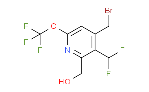 4-(Bromomethyl)-3-(difluoromethyl)-6-(trifluoromethoxy)pyridine-2-methanol