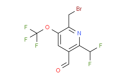 2-(Bromomethyl)-6-(difluoromethyl)-3-(trifluoromethoxy)pyridine-5-carboxaldehyde