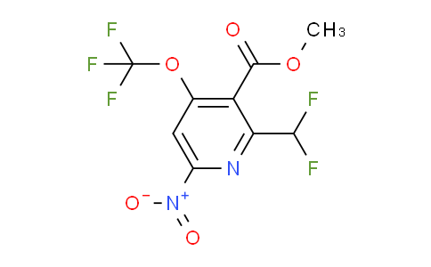 Methyl 2-(difluoromethyl)-6-nitro-4-(trifluoromethoxy)pyridine-3-carboxylate