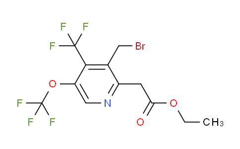 AM145791 | 1805305-63-8 | Ethyl 3-(bromomethyl)-5-(trifluoromethoxy)-4-(trifluoromethyl)pyridine-2-acetate