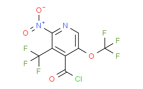 2-Nitro-5-(trifluoromethoxy)-3-(trifluoromethyl)pyridine-4-carbonyl chloride