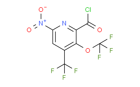 6-Nitro-3-(trifluoromethoxy)-4-(trifluoromethyl)pyridine-2-carbonyl chloride