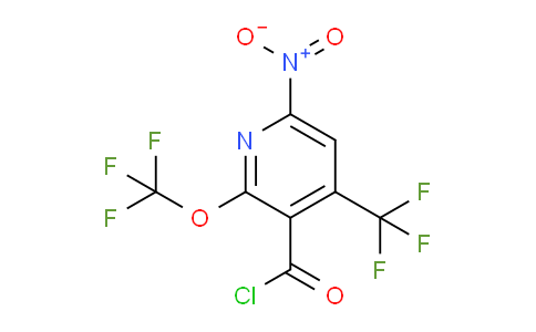 6-Nitro-2-(trifluoromethoxy)-4-(trifluoromethyl)pyridine-3-carbonyl chloride