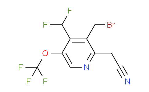 AM145821 | 1805178-60-2 | 3-(Bromomethyl)-4-(difluoromethyl)-5-(trifluoromethoxy)pyridine-2-acetonitrile