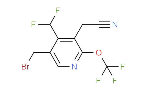 5-(Bromomethyl)-4-(difluoromethyl)-2-(trifluoromethoxy)pyridine-3-acetonitrile