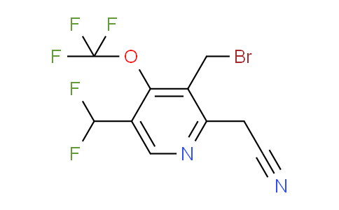 3-(Bromomethyl)-5-(difluoromethyl)-4-(trifluoromethoxy)pyridine-2-acetonitrile