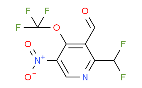2-(Difluoromethyl)-5-nitro-4-(trifluoromethoxy)pyridine-3-carboxaldehyde