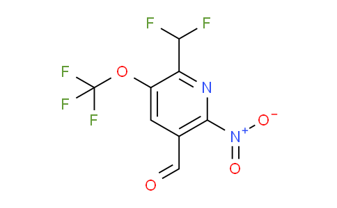 AM145855 | 1805225-75-5 | 2-(Difluoromethyl)-6-nitro-3-(trifluoromethoxy)pyridine-5-carboxaldehyde