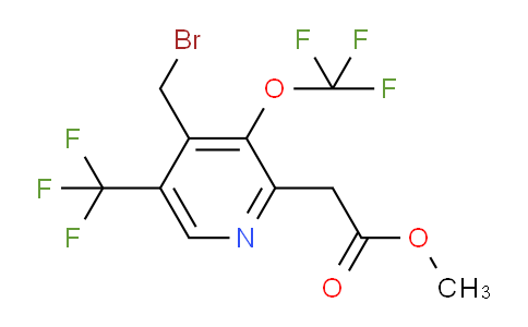 AM145856 | 1804691-24-4 | Methyl 4-(bromomethyl)-3-(trifluoromethoxy)-5-(trifluoromethyl)pyridine-2-acetate