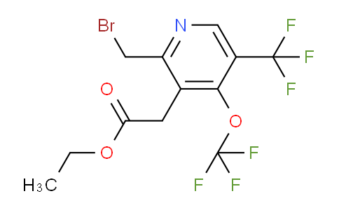 AM145867 | 1805033-65-1 | Ethyl 2-(bromomethyl)-4-(trifluoromethoxy)-5-(trifluoromethyl)pyridine-3-acetate
