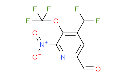 AM145869 | 1805225-85-7 | 4-(Difluoromethyl)-2-nitro-3-(trifluoromethoxy)pyridine-6-carboxaldehyde
