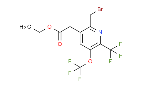AM145879 | 1805289-67-1 | Ethyl 2-(bromomethyl)-5-(trifluoromethoxy)-6-(trifluoromethyl)pyridine-3-acetate