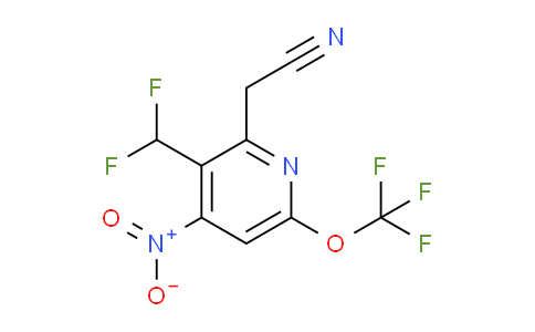 3-(Difluoromethyl)-4-nitro-6-(trifluoromethoxy)pyridine-2-acetonitrile