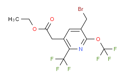 Ethyl 3-(bromomethyl)-2-(trifluoromethoxy)-6-(trifluoromethyl)pyridine-5-acetate