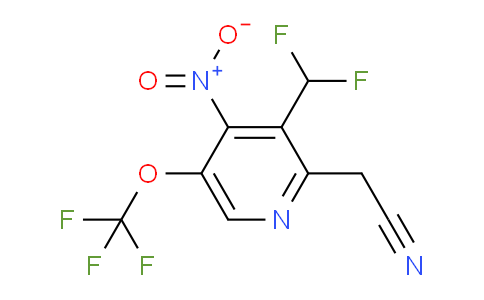 3-(Difluoromethyl)-4-nitro-5-(trifluoromethoxy)pyridine-2-acetonitrile