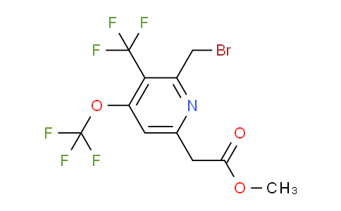 AM145898 | 1806757-36-7 | Methyl 2-(bromomethyl)-4-(trifluoromethoxy)-3-(trifluoromethyl)pyridine-6-acetate