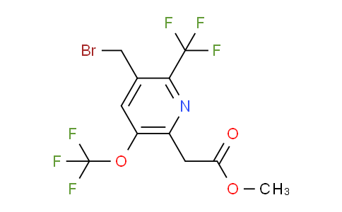 AM145911 | 1805166-09-9 | Methyl 3-(bromomethyl)-5-(trifluoromethoxy)-2-(trifluoromethyl)pyridine-6-acetate