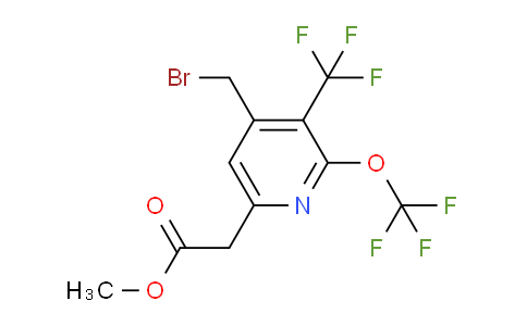 AM145913 | 1806170-22-8 | Methyl 4-(bromomethyl)-2-(trifluoromethoxy)-3-(trifluoromethyl)pyridine-6-acetate