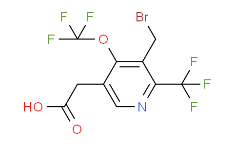 AM145932 | 1804673-25-3 | 3-(Bromomethyl)-4-(trifluoromethoxy)-2-(trifluoromethyl)pyridine-5-acetic acid