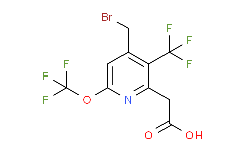 4-(Bromomethyl)-6-(trifluoromethoxy)-3-(trifluoromethyl)pyridine-2-acetic acid