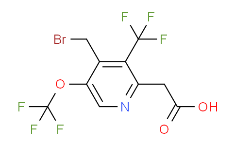 AM145946 | 1805033-63-9 | 4-(Bromomethyl)-5-(trifluoromethoxy)-3-(trifluoromethyl)pyridine-2-acetic acid