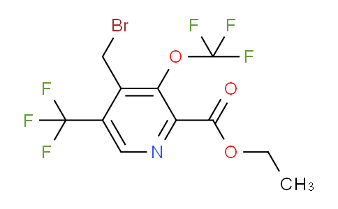 Ethyl 4-(bromomethyl)-3-(trifluoromethoxy)-5-(trifluoromethyl)pyridine-2-carboxylate