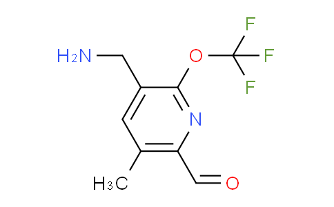 3-(Aminomethyl)-5-methyl-2-(trifluoromethoxy)pyridine-6-carboxaldehyde