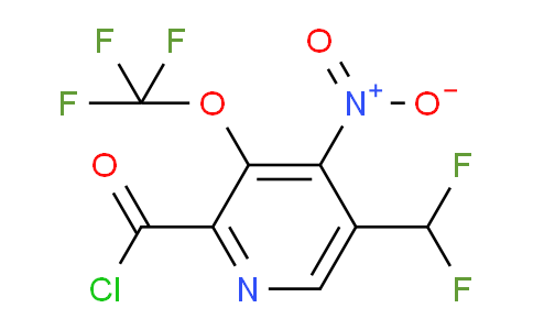 5-(Difluoromethyl)-4-nitro-3-(trifluoromethoxy)pyridine-2-carbonyl chloride