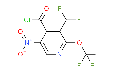 3-(Difluoromethyl)-5-nitro-2-(trifluoromethoxy)pyridine-4-carbonyl chloride
