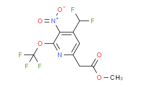 AM146043 | 1805017-56-4 | Methyl 4-(difluoromethyl)-3-nitro-2-(trifluoromethoxy)pyridine-6-acetate