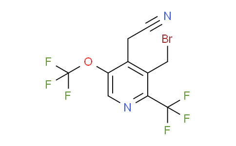 AM146102 | 1805163-84-1 | 3-(Bromomethyl)-5-(trifluoromethoxy)-2-(trifluoromethyl)pyridine-4-acetonitrile