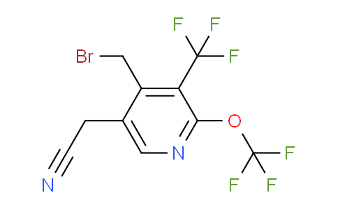 AM146106 | 1805033-40-2 | 4-(Bromomethyl)-2-(trifluoromethoxy)-3-(trifluoromethyl)pyridine-5-acetonitrile