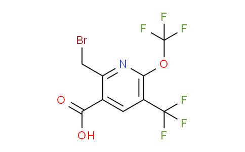 AM146156 | 1805290-28-1 | 2-(Bromomethyl)-6-(trifluoromethoxy)-5-(trifluoromethyl)pyridine-3-carboxylic acid