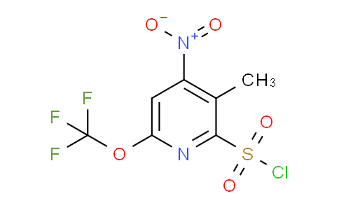 3-Methyl-4-nitro-6-(trifluoromethoxy)pyridine-2-sulfonyl chloride