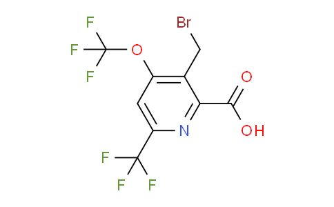 3-(Bromomethyl)-4-(trifluoromethoxy)-6-(trifluoromethyl)pyridine-2-carboxylic acid
