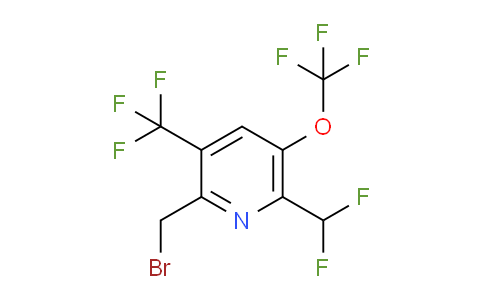 2-(Bromomethyl)-6-(difluoromethyl)-5-(trifluoromethoxy)-3-(trifluoromethyl)pyridine