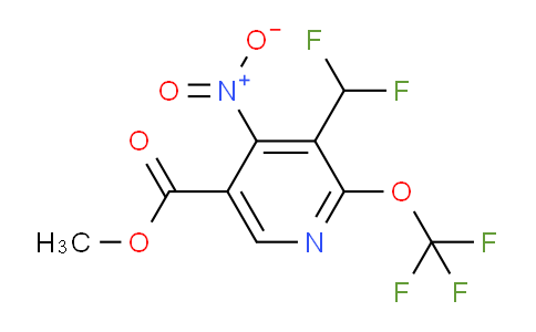 Methyl 3-(difluoromethyl)-4-nitro-2-(trifluoromethoxy)pyridine-5-carboxylate