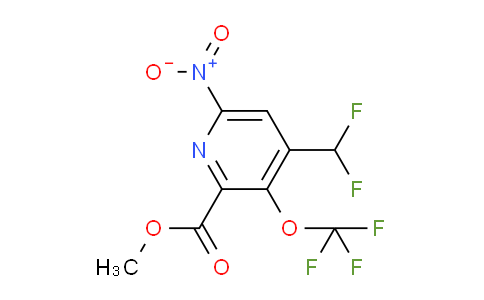 Methyl 4-(difluoromethyl)-6-nitro-3-(trifluoromethoxy)pyridine-2-carboxylate