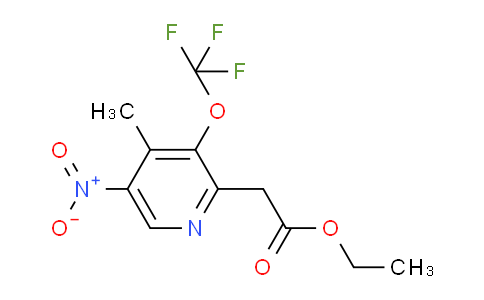Ethyl 4-methyl-5-nitro-3-(trifluoromethoxy)pyridine-2-acetate