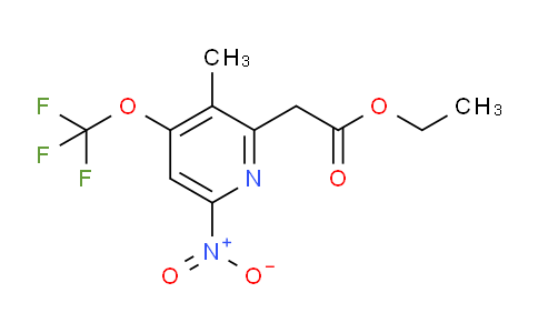 Ethyl 3-methyl-6-nitro-4-(trifluoromethoxy)pyridine-2-acetate