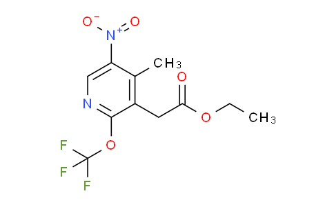 Ethyl 4-methyl-5-nitro-2-(trifluoromethoxy)pyridine-3-acetate
