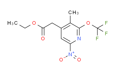 Ethyl 3-methyl-6-nitro-2-(trifluoromethoxy)pyridine-4-acetate