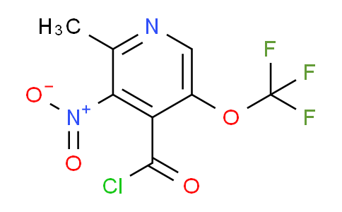 2-Methyl-3-nitro-5-(trifluoromethoxy)pyridine-4-carbonyl chloride